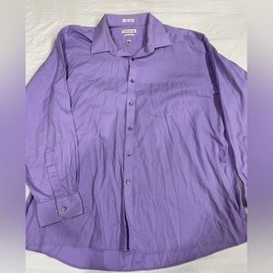 Van Heusen Lavender Men's Button Down Shirt